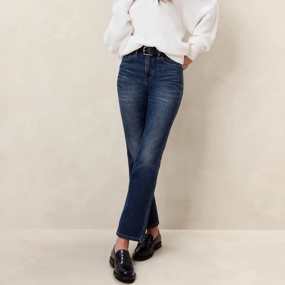 Banana Republic Straight Leg Low Rise Jeans